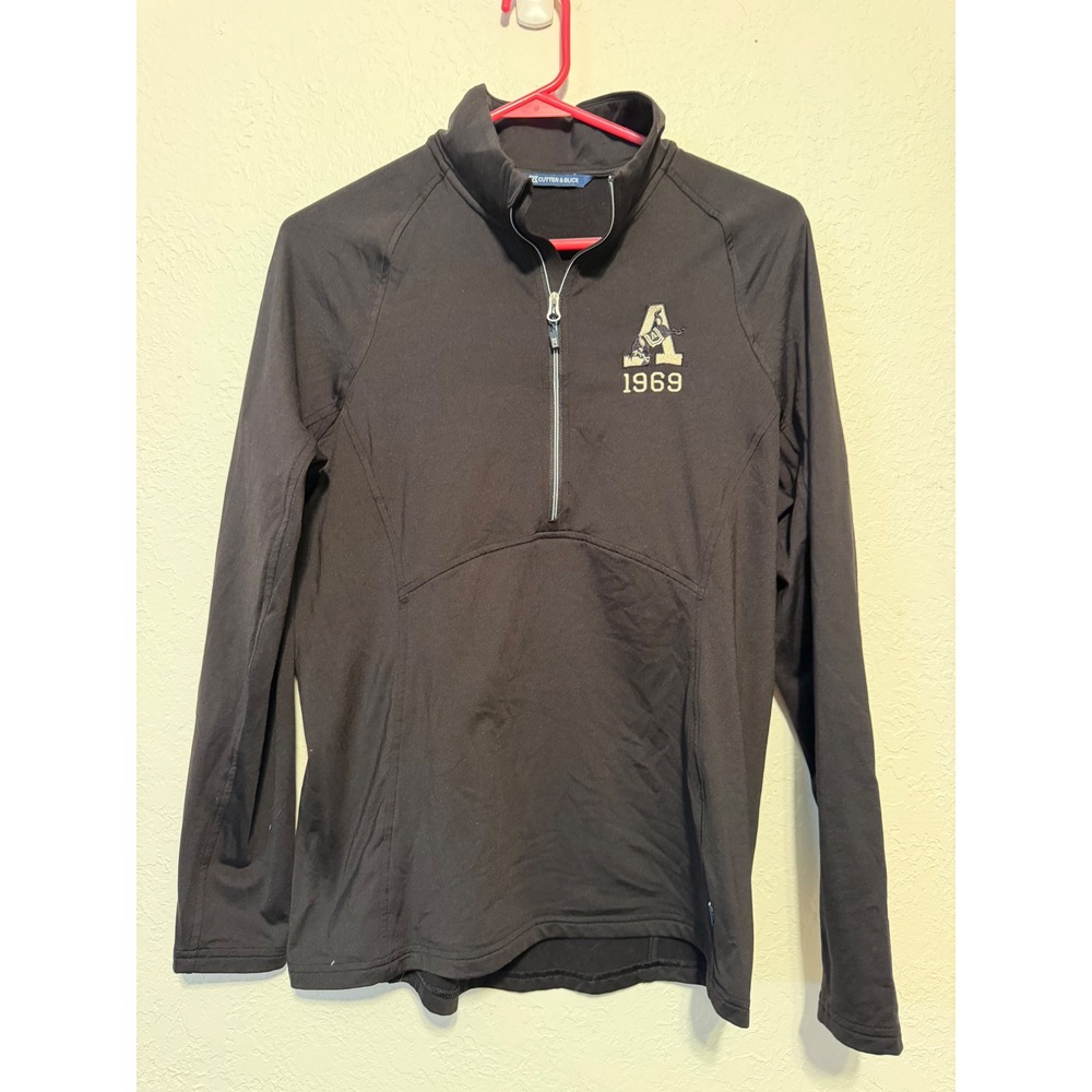 Cutter & Buck Mens Black Quarter Zip Pullover Augustana College 1969 Medium